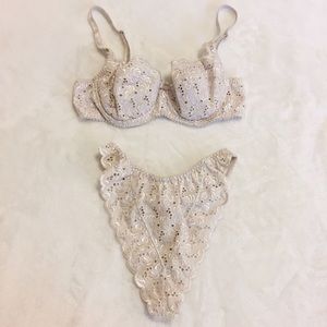 90’s Vintage High Cut Lingerie Set